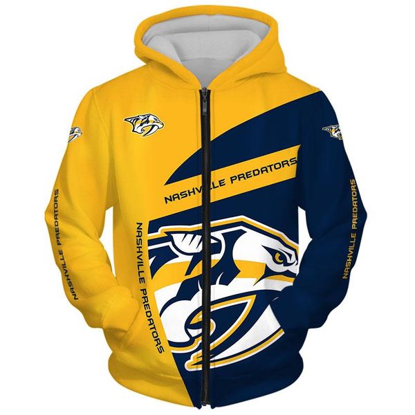 men's hoodies & sweatshirts nashville fashion long sleeve 3d predators zip fun stitching cartoon tiger print sweatshirt, Black
men's hoodies & sweatshirts nashville fashion long sleeve 3d predators zip fun stitching cartoon tiger print sweatshirt, Black