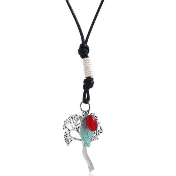 pendant necklaces fashion vintage necklace retro choker metal tree of life leaf handmade leather rope cords adjustable long chain jewelry, Silver
pendant necklaces fashion vintage necklace retro choker metal tree of life leaf handmade leather rope cords adjustable long chain jewelry, Silver