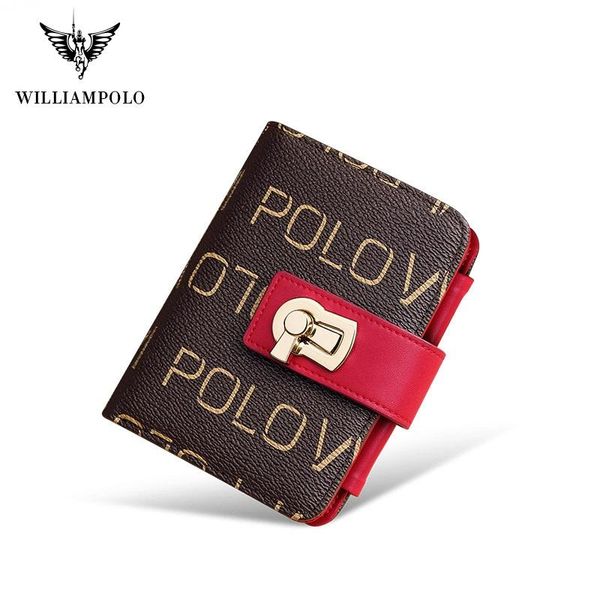 wallets williampolo pvc synthetic leather short wallet women fashion holder coin purses business buckle, Red;black
wallets williampolo pvc synthetic leather short wallet women fashion holder coin purses business buckle, Red;black
