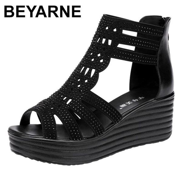small plus size 32-43open head back zip platform sandals women summer2021elegant ol high heels wedges gladiator dress shoes, Black
small plus size 32-43open head back zip platform sandals women summer2021elegant ol high heels wedges gladiator dress shoes, Black