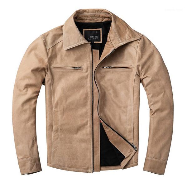 men's leather & faux 2021 oil wax sheepskin jackets genuine motorcycle 4xl yellow cowhide coat for male, Black
men's leather & faux 2021 oil wax sheepskin jackets genuine motorcycle 4xl yellow cowhide coat for male, Black