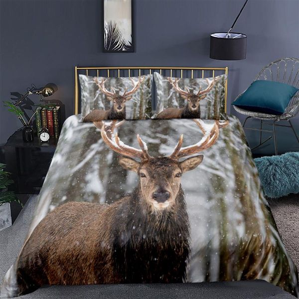 bedding sets elk 2/3 piece forest snow print quilt cover bed linen set home bedclothes animals
bedding sets elk 2/3 piece forest snow print quilt cover bed linen set home bedclothes animals