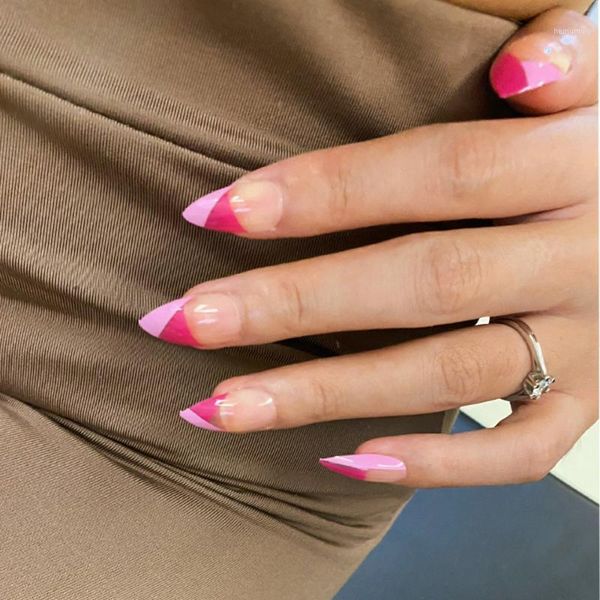 24pcs rose red oblique french wearing nail finished fake patch waterproof detachable1, Red;gold
24pcs rose red oblique french wearing nail finished fake patch waterproof detachable1, Red;gold