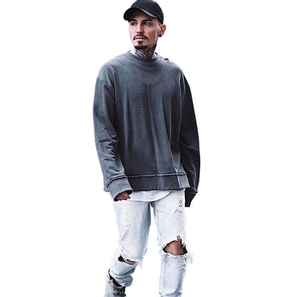 men's hoodies & sweatshirts good quality men autumn winter vintage destroyed hem design oversized hoodie streetwear man punk hip hop co, Black
men's hoodies & sweatshirts good quality men autumn winter vintage destroyed hem design oversized hoodie streetwear man punk hip hop co, Black