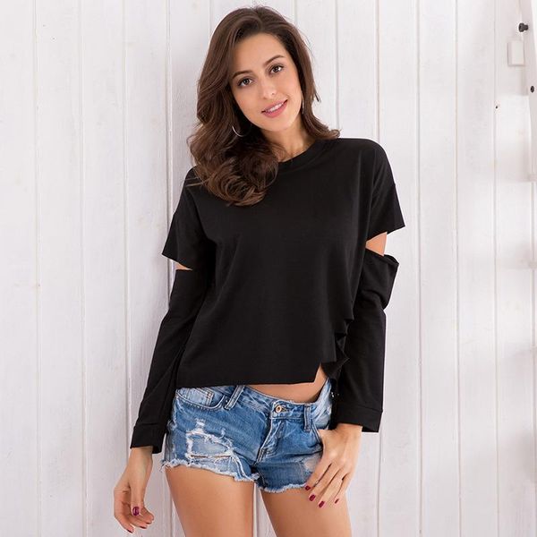 women's hoodies & sweatshirts black holed long sleeve irregular solid personality casual cotton streetwear
women's hoodies & sweatshirts black holed long sleeve irregular solid personality casual cotton streetwear
