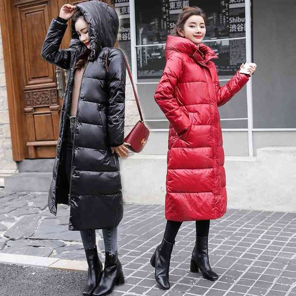 women's down jacket 2021 new korean version waist closing medium length over knee bright face slim fit fashion coat trend, Black
women's down jacket 2021 new korean version waist closing medium length over knee bright face slim fit fashion coat trend, Black