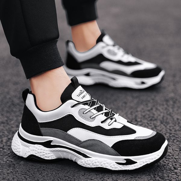 2021 autumn daddy men's casual breathable trendy running sho youth mh sneakers, Black
2021 autumn daddy men's casual breathable trendy running sho youth mh sneakers, Black