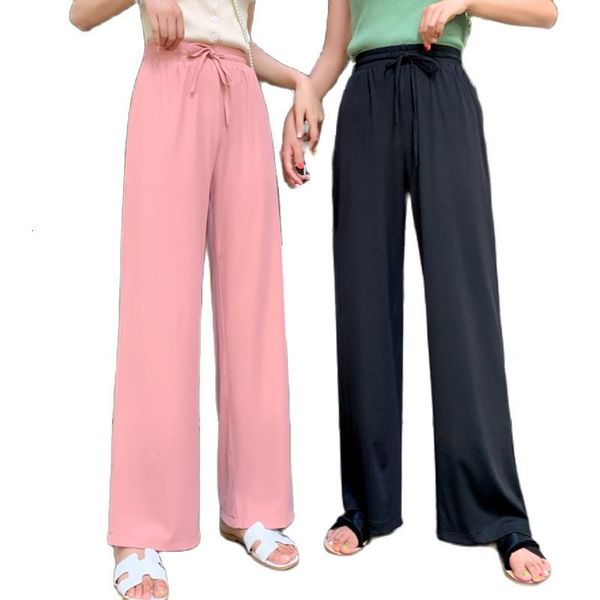 women's pants & capris pantalones de mujer wide leg women plus size fashion straight long high waist thin casual summer trousers, Black;white
women's pants & capris pantalones de mujer wide leg women plus size fashion straight long high waist thin casual summer trousers, Black;white