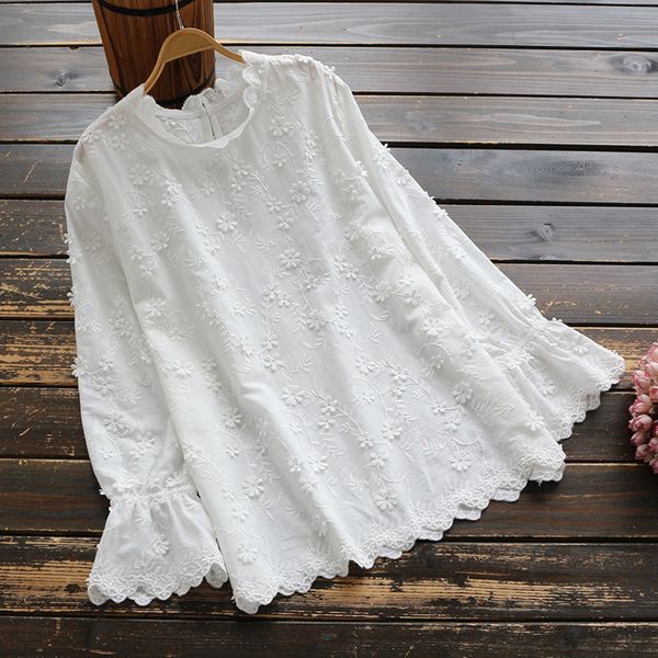 women's blouses & shirts surface flower sweet princess lace collar long sleeve white shirt blouse female 41j7
women's blouses & shirts surface flower sweet princess lace collar long sleeve white shirt blouse female 41j7