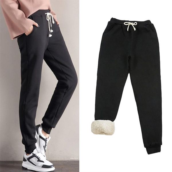 women's pants & capris loose jogger pants, winter warm thicken sherpa lined elastic waist athletic sweatpants with pockets, Black;white
women's pants & capris loose jogger pants, winter warm thicken sherpa lined elastic waist athletic sweatpants with pockets, Black;white