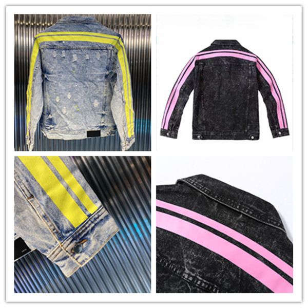 2021casual mens fashion pleated boutique jacket striped trend washed denim jacket student couple with the same paragraph, Black;brown
2021casual mens fashion pleated boutique jacket striped trend washed denim jacket student couple with the same paragraph, Black;brown