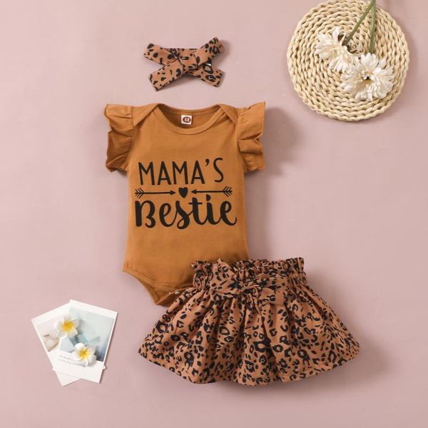 clothing sets infant baby girls letter leopard sleeve romper+dress+hairband outfits children's, White
clothing sets infant baby girls letter leopard sleeve romper+dress+hairband outfits children's, White
