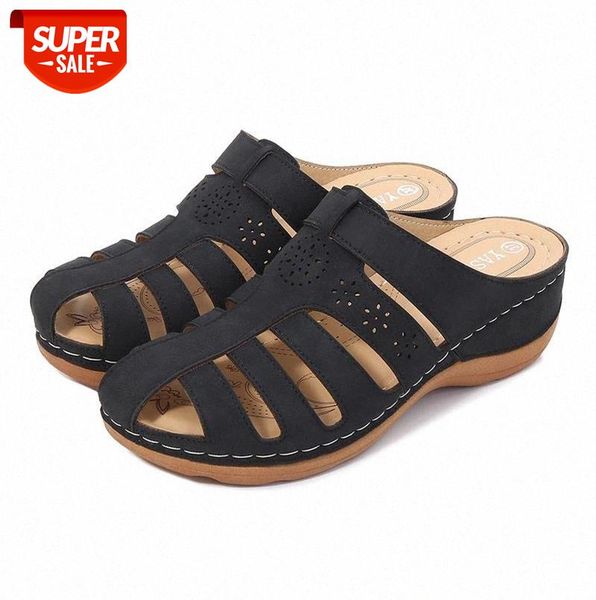 2021 summer women wedge sandals vintage anti-slip leather casual female platform retro shoes sandal #tt85, Black
2021 summer women wedge sandals vintage anti-slip leather casual female platform retro shoes sandal #tt85, Black