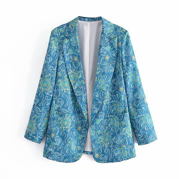 women's suits & blazers yenkye fall women vintage floral print blazer mujer lapel collar double packets casual suit jacket outerwear ch, White;black
women's suits & blazers yenkye fall women vintage floral print blazer mujer lapel collar double packets casual suit jacket outerwear ch, White;black