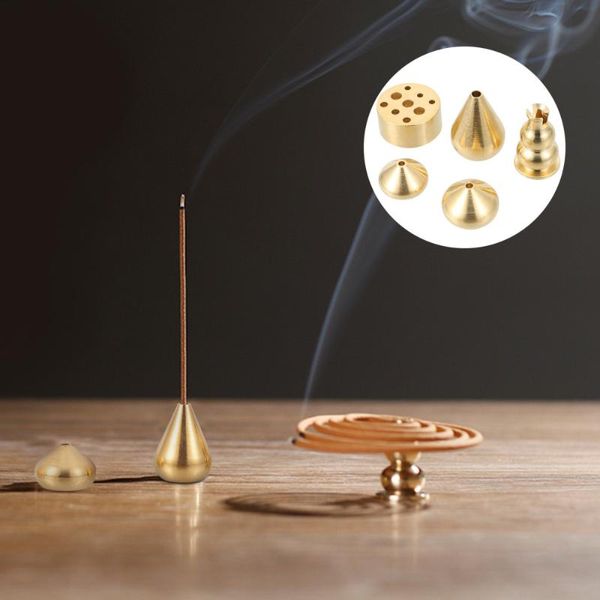 fragrance lamps 5pcs copper incense holders unique burning bases exquisite adornments