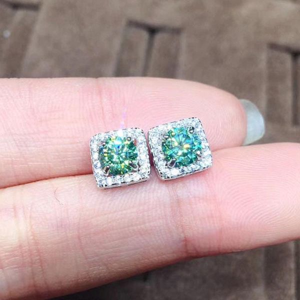chic crystal zircon diamonds gemstones square stud earrings for women pt950 white gold silver color fine jewelry accessories, Golden;silver
chic crystal zircon diamonds gemstones square stud earrings for women pt950 white gold silver color fine jewelry accessories, Golden;silver