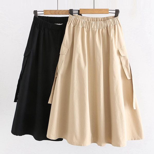 skirts summer long skirt women high waist khaki maxi ladies elastic a-line cotton pocket faldas jupe femme saia, Black
skirts summer long skirt women high waist khaki maxi ladies elastic a-line cotton pocket faldas jupe femme saia, Black