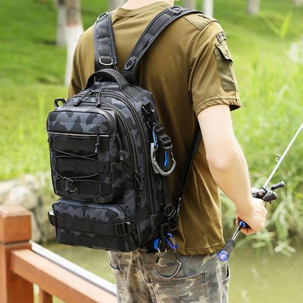 camping backpack outdoor multifunctional fishing tackle bag sling reel lure pack hunting camo tactical shoulder bags
camping backpack outdoor multifunctional fishing tackle bag sling reel lure pack hunting camo tactical shoulder bags