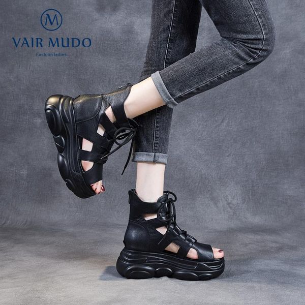 women sandals shoes genuine leather height increasing waterproof platform thick bottom cross-tied fashion shoeslx84l dress, Black
women sandals shoes genuine leather height increasing waterproof platform thick bottom cross-tied fashion shoeslx84l dress, Black