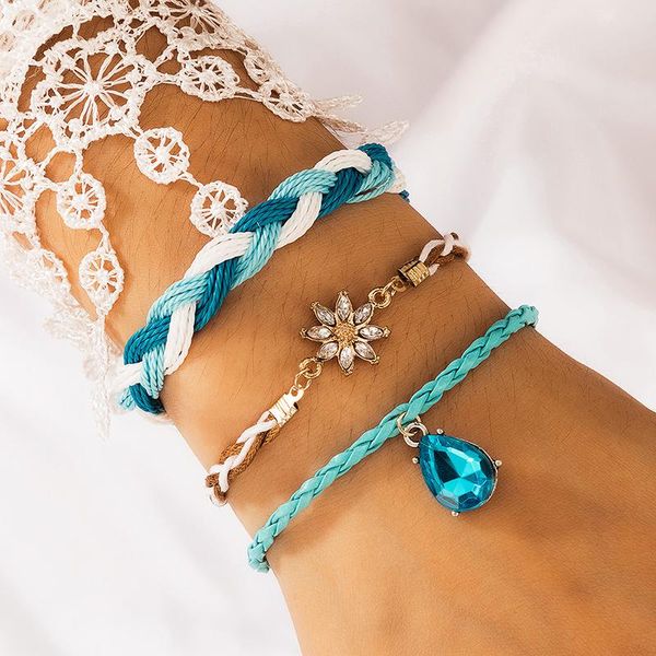 charm bracelets luxury blue water drop crystal for women ethnic style handwork weave colorful rope flower bangle jewelry 15797, Golden;silver
charm bracelets luxury blue water drop crystal for women ethnic style handwork weave colorful rope flower bangle jewelry 15797, Golden;silver