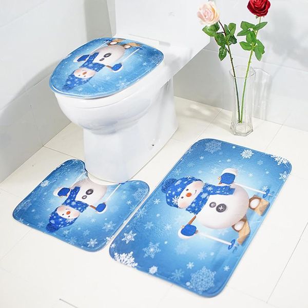 bath mats bathroom toilet seat cover rug christmas decorations happy snowman santa 3pcs/set printed cartoon
bath mats bathroom toilet seat cover rug christmas decorations happy snowman santa 3pcs/set printed cartoon