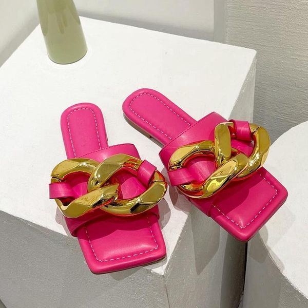 slippers fashion brand slipper big chain buckle summer beach slides ladies casual outdoor home open toe flip flop, Black
slippers fashion brand slipper big chain buckle summer beach slides ladies casual outdoor home open toe flip flop, Black