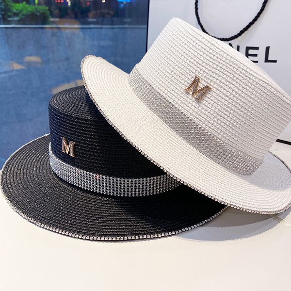rhinestone flat straw hat standard children's beach travel fashion wide brim korean version versatile sunscreen, Blue;gray
rhinestone flat straw hat standard children's beach travel fashion wide brim korean version versatile sunscreen, Blue;gray