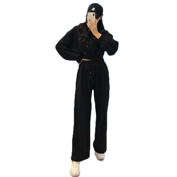 women's two piece pants 2pcs set hooded sweatshirt women spring and autumn korean style casual loose long-sleeve hoodies sportwear ns2, White
women's two piece pants 2pcs set hooded sweatshirt women spring and autumn korean style casual loose long-sleeve hoodies sportwear ns2, White
