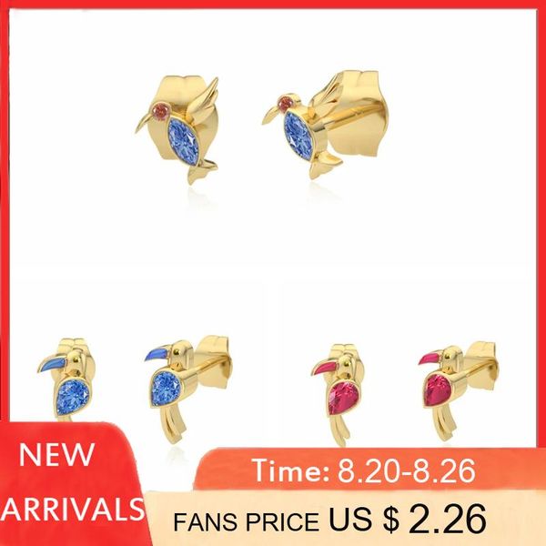 stud aide 925 sterling silver cute bird earrings for women shiny blue rose red zircon crystal with wing ear studs jewelry, Golden;silver
stud aide 925 sterling silver cute bird earrings for women shiny blue rose red zircon crystal with wing ear studs jewelry, Golden;silver