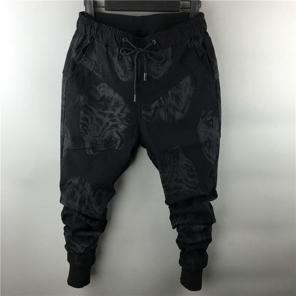 men's pants winter casual print harem male unique design elastic waist plus size 28-42 men pencil fit for 110kg trousers 0087, Black
men's pants winter casual print harem male unique design elastic waist plus size 28-42 men pencil fit for 110kg trousers 0087, Black
