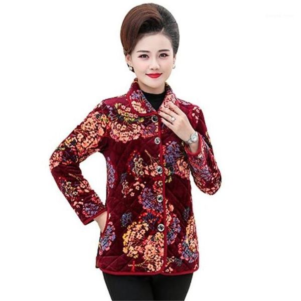 women's down & parkas spring autumn plus velvet warm printing jacket coat women fashion thin coats middle-aged quilted jackets, Black
women's down & parkas spring autumn plus velvet warm printing jacket coat women fashion thin coats middle-aged quilted jackets, Black