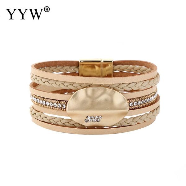 luxury rhinestone pu leather cord bracelets for women bohemian style snap button bracelet bangle bransoletki damskie 8.26inch link, chain, Black
luxury rhinestone pu leather cord bracelets for women bohemian style snap button bracelet bangle bransoletki damskie 8.26inch link, chain, Black