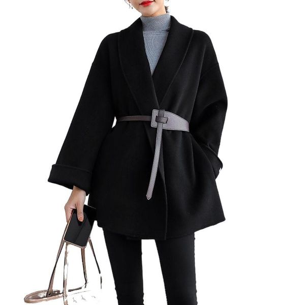 spring-autumn fashion vintage women camel jackets ladies soft long coats elegant girls chic outerwear women's wool & blends, Black
spring-autumn fashion vintage women camel jackets ladies soft long coats elegant girls chic outerwear women's wool & blends, Black