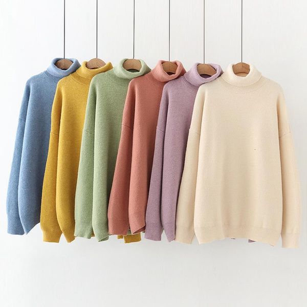 sweaters 1pc cashmere soft oversized pullover women's turtleneck sweater thick warm, White;black
sweaters 1pc cashmere soft oversized pullover women's turtleneck sweater thick warm, White;black