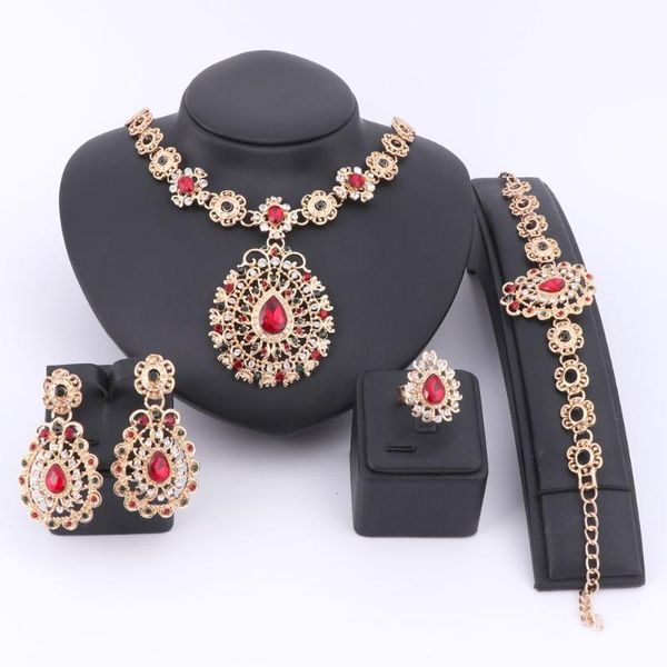 earrings & necklace wedding bridal party jewelry sets for women fashion crystal colorful rhinestone gem pendant costume accessories, Silver
earrings & necklace wedding bridal party jewelry sets for women fashion crystal colorful rhinestone gem pendant costume accessories, Silver