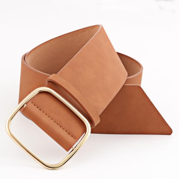 belts fashion ladies personality wide belt square buckle waist seal wild windbreaker women, Black;brown
belts fashion ladies personality wide belt square buckle waist seal wild windbreaker women, Black;brown