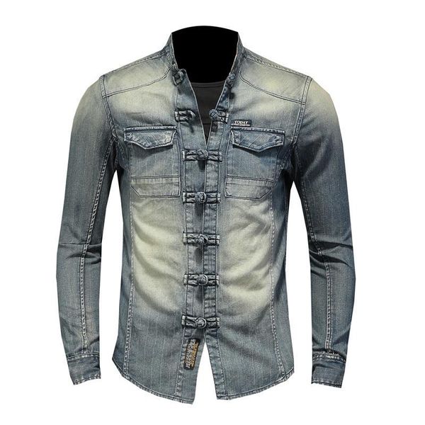 mens jacket shirt long sleeve denim shirt soft and comfortable blue mens long sleeve thin jacket, Black;brown
mens jacket shirt long sleeve denim shirt soft and comfortable blue mens long sleeve thin jacket, Black;brown