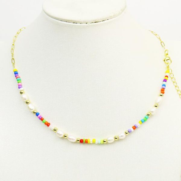 pendant necklaces 5 strand colorful freshwater pearls necklace gold color chain fashion jewelry handmade elegant, Silver
pendant necklaces 5 strand colorful freshwater pearls necklace gold color chain fashion jewelry handmade elegant, Silver