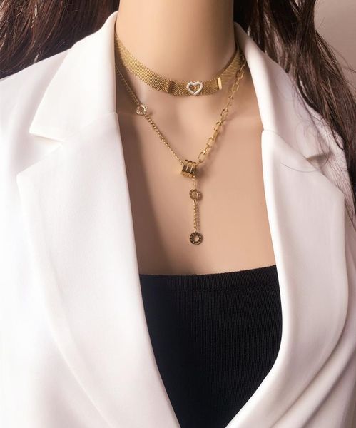 chokers fashion stainless steel women choker necklaces widen with heart hollow chain necklace gold color minimalist jewelry, Golden;silver
chokers fashion stainless steel women choker necklaces widen with heart hollow chain necklace gold color minimalist jewelry, Golden;silver