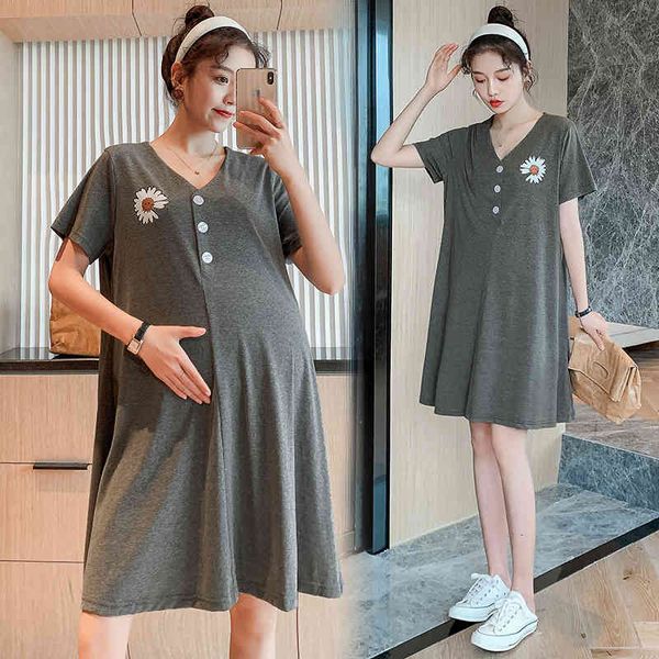 maternity pajamas 7085# summer casual v neck cotton maternity long tess large size loose clothes for pregnant women pregnancy dress, White
maternity pajamas 7085# summer casual v neck cotton maternity long tess large size loose clothes for pregnant women pregnancy dress, White