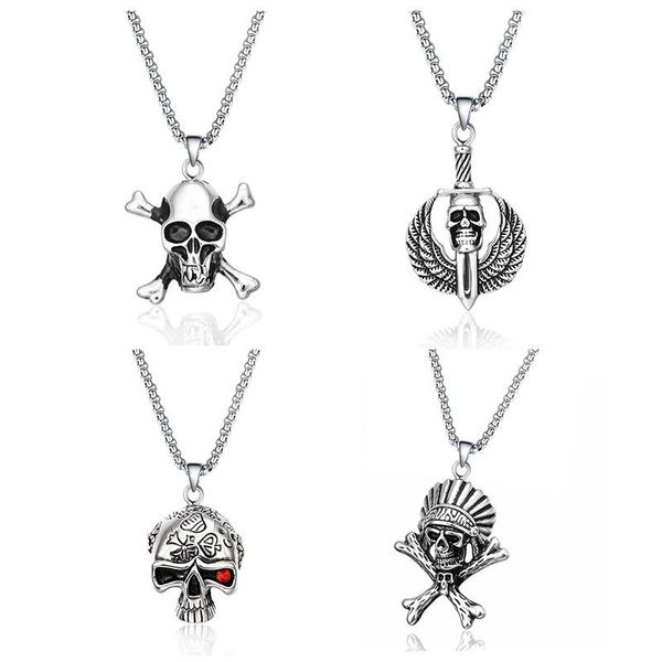 pendant necklaces meetvii fashion men punk skull crossbones chain necklace stainless steel hip hop jewelry, Silver
pendant necklaces meetvii fashion men punk skull crossbones chain necklace stainless steel hip hop jewelry, Silver