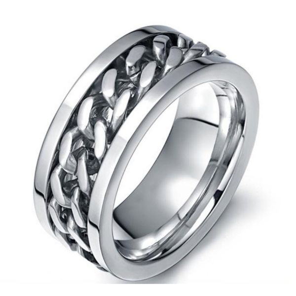 punk cool high polished 316l stainless steel cuban chain rings for wedding engagement rear ring, Slivery;golden
punk cool high polished 316l stainless steel cuban chain rings for wedding engagement rear ring, Slivery;golden