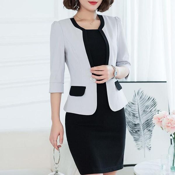 work dresses dress suit office ladies wear formal business fashion design spring autumn blazer jacket pencil women plus size, White;black
work dresses dress suit office ladies wear formal business fashion design spring autumn blazer jacket pencil women plus size, White;black