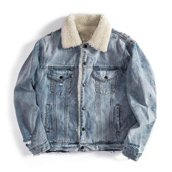 men's jackets kiovno high street men winter ripped denim oversized fleece lined outwear coats for male streetwear thermal, Black;brown
men's jackets kiovno high street men winter ripped denim oversized fleece lined outwear coats for male streetwear thermal, Black;brown