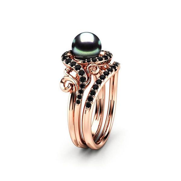wedding rings fashion rose gold color simulated pearl zircon black stone ring set engagement promise 2 in 1 female, Slivery;golden
wedding rings fashion rose gold color simulated pearl zircon black stone ring set engagement promise 2 in 1 female, Slivery;golden