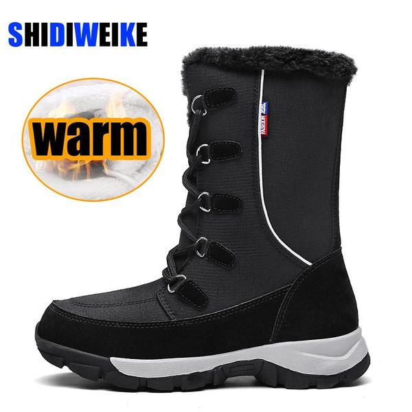 boots 2021 winter waterproof women snow women's shoes for woman booties mid-calf warm fur plush velvet russia big size 41 42, Black
boots 2021 winter waterproof women snow women's shoes for woman booties mid-calf warm fur plush velvet russia big size 41 42, Black
