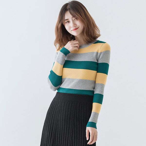 women's sweaters women striped sweater pullovers long sleeve o-neck fashion casual jumpers autumn winter female outfits 2021, White;black
women's sweaters women striped sweater pullovers long sleeve o-neck fashion casual jumpers autumn winter female outfits 2021, White;black