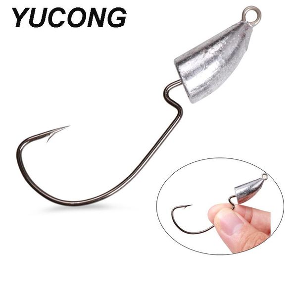 fishing hooks yucong 3/5pcs jigging 5g-6.5g-9.5g-14g head fishhooks offset worm hook for soft bait tackle barbed
fishing hooks yucong 3/5pcs jigging 5g-6.5g-9.5g-14g head fishhooks offset worm hook for soft bait tackle barbed
