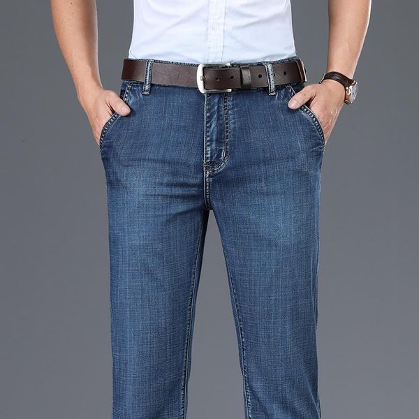 men's jeans business casual elastic comfort straight denim pants male brand trousers 1g0x, Blue
men's jeans business casual elastic comfort straight denim pants male brand trousers 1g0x, Blue