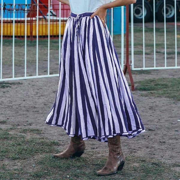 skirts women's bohemian vestidos zanzea 2021 vintage stripes high waist long maxi female solid robe oversized faldes, Black
skirts women's bohemian vestidos zanzea 2021 vintage stripes high waist long maxi female solid robe oversized faldes, Black
